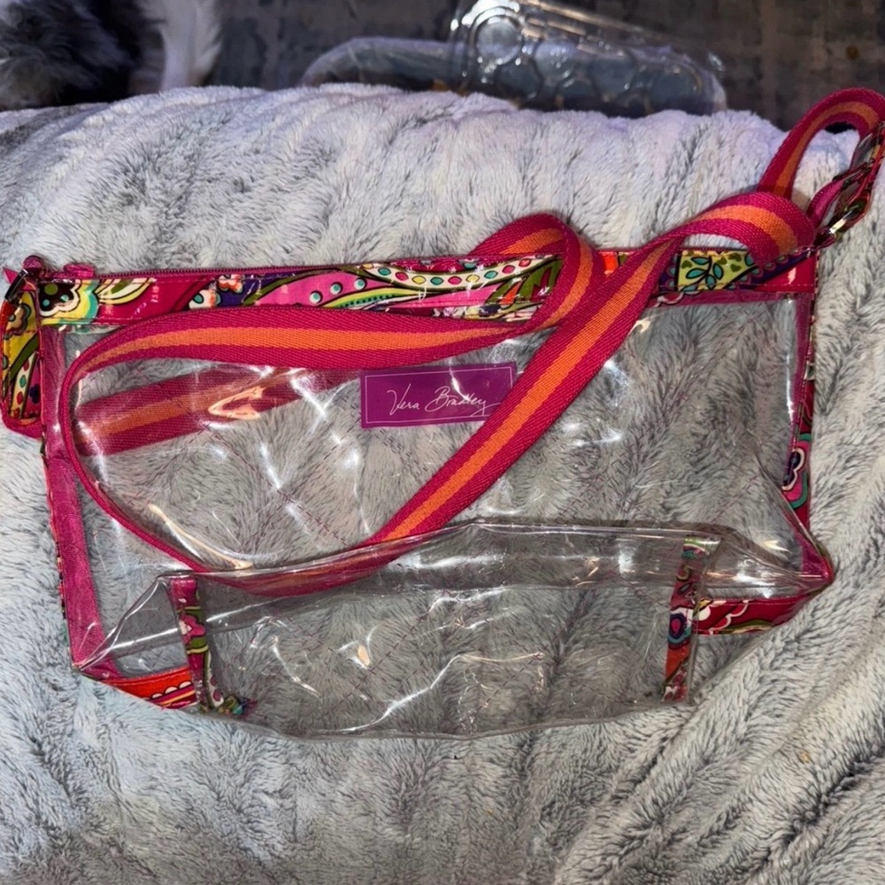 Vera Bradley Clear Stadium Crossbody Bag